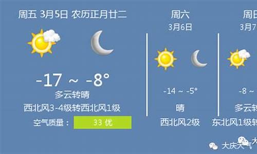 大庆天气预报查询_大庆天气预报查询15天