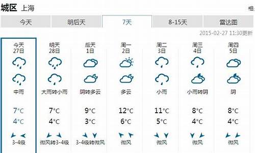 上海一周的天气预报15天气预报_上海一周天气15天天气