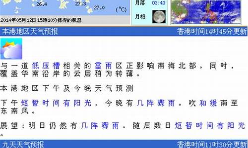 香港天气预报一周15天_香港天气预报一周15天查询